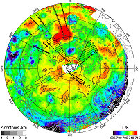 Première carte de température de l'hémisphère sud de Vénus en infrarouge
